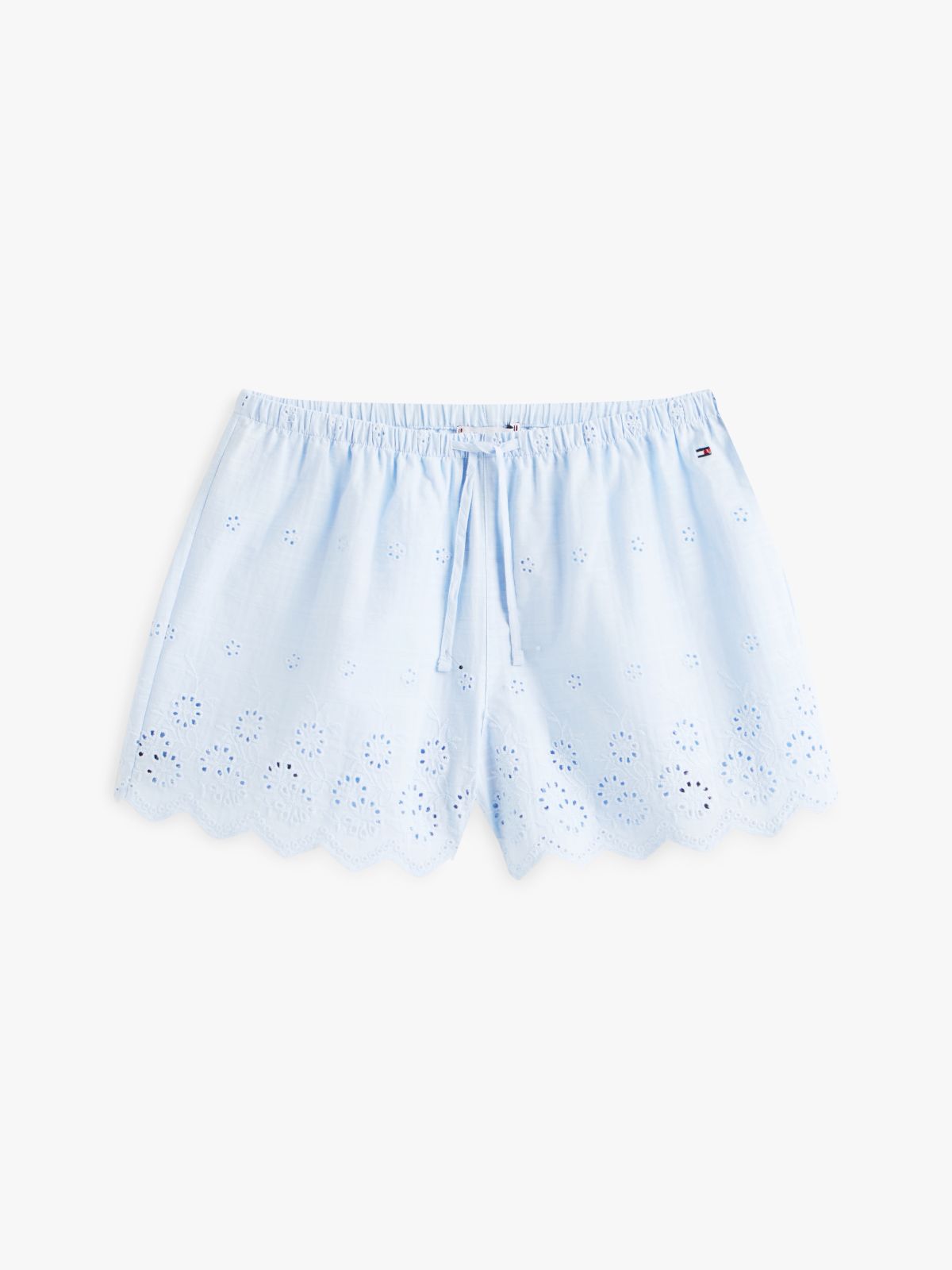 Essential Broderie Anglaise Cami Shorts Pyjama Set — Blue