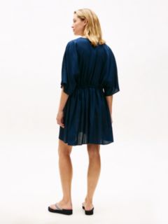 Kaftan Mini Cover-Up Dress — Blue 4
