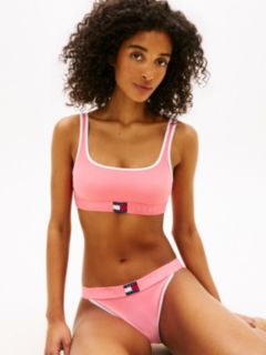 Heritage Logo Cheeky Bikini Bottoms — Pink 3