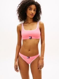 Heritage Logo Cheeky Bikini Bottoms — Pink 1
