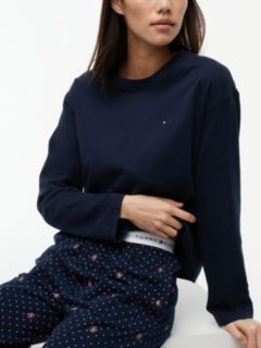 Essential Jersey Long Sleeve Pyjama Set — White 3