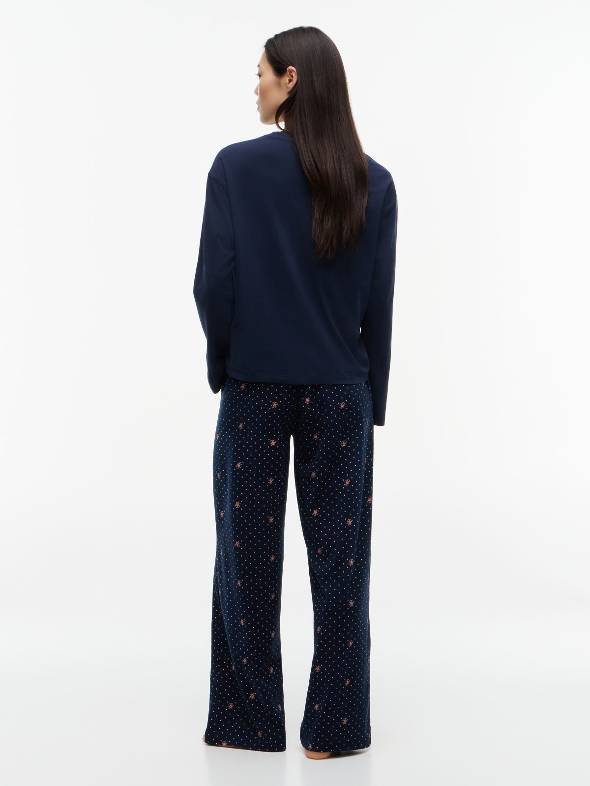 Essential Jersey Long Sleeve Pyjama Set — White