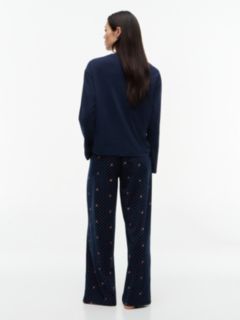 Essential Jersey Long Sleeve Pyjama Set — White 4