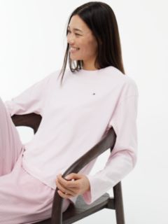 Essential Jersey Long Sleeve Pyjama Set — White 3