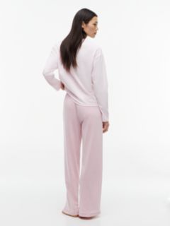 Essential Jersey Long Sleeve Pyjama Set — White 4