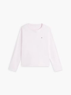 Essential Jersey Long Sleeve Pyjama Set — White 5