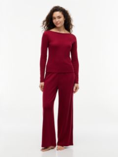 Essential Pointelle Pyjama Set And Scrunchie Gift Box — Red 1