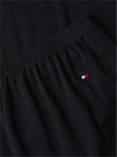 Lace Trim Relaxed Pyjama Bottoms — Black 6