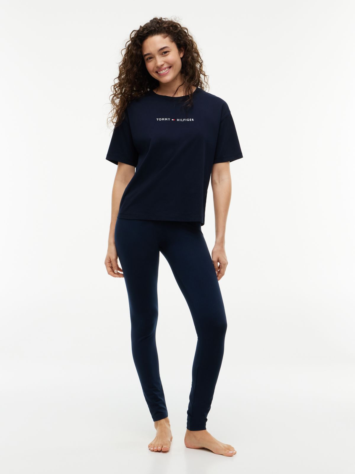 Essential Jersey Relaxed Lounge T-Shirt — Blue