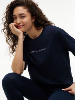 Essential Jersey Relaxed Lounge T-Shirt — Blue 3