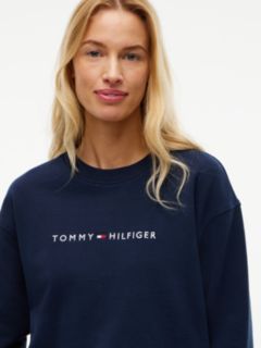 Essential Terry Relaxed Lounge Sweatshirt — Blue 3