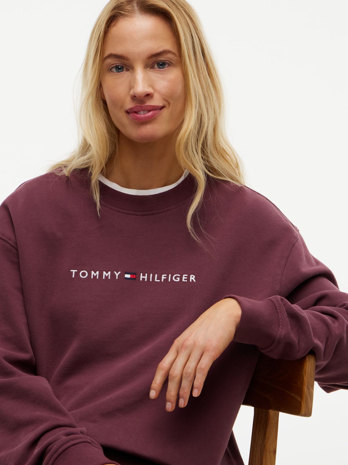 Essential Terry Relaxed Lounge Sweatshirt — Brown