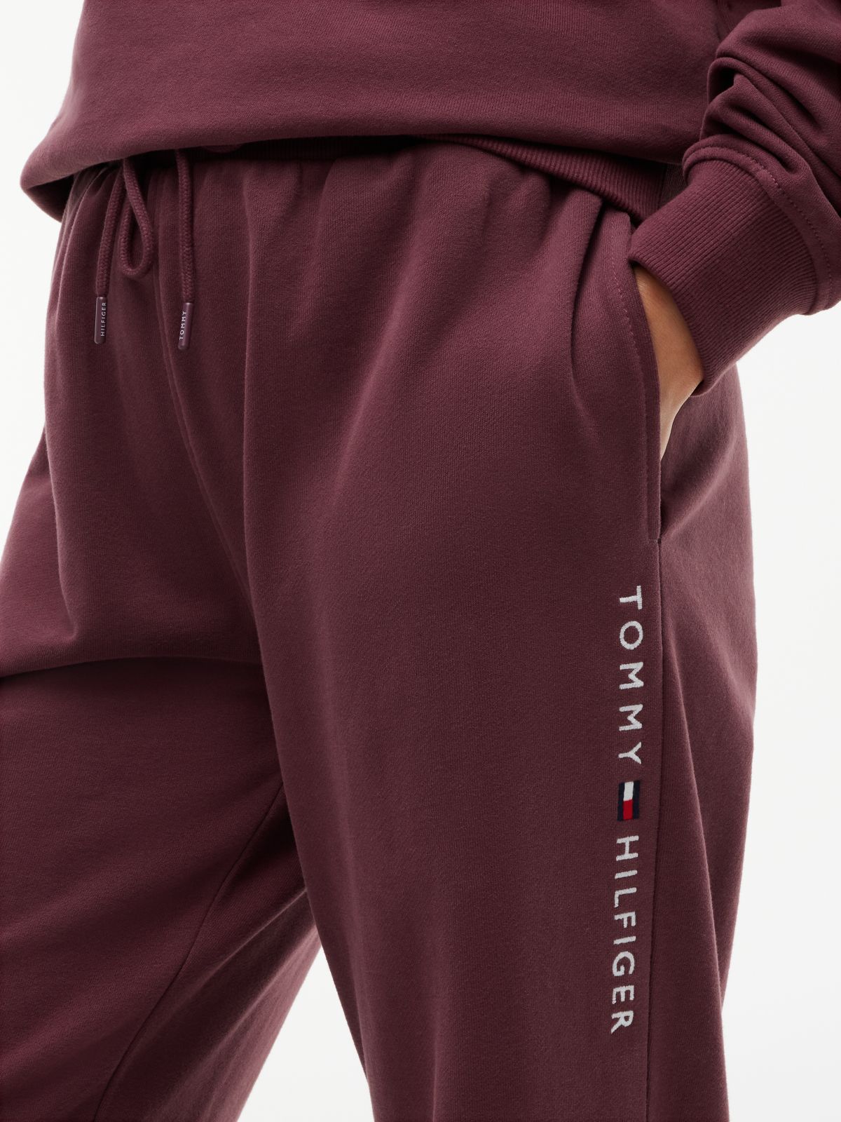Essential Terry Relaxed Lounge Joggers — Brown