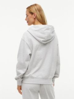 Essential Terry Relaxed Zip-Thru Lounge Hoody — Grey 4
