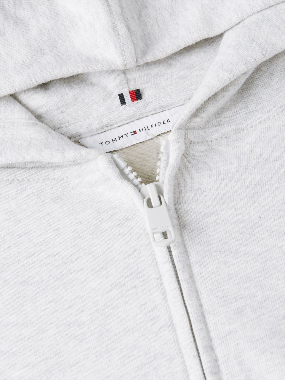 Essential Terry Relaxed Zip-Thru Lounge Hoody — Grey