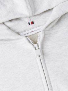 Essential Terry Relaxed Zip-Thru Lounge Hoody — Grey 6