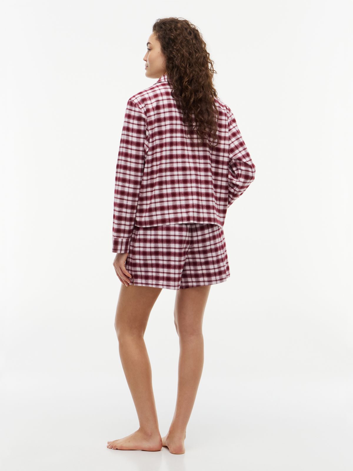 Heritage Flannel Pyjama Set And Eye Mask Gift Box — Pink