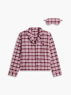 Heritage Flannel Pyjama Set And Eye Mask Gift Box — Pink 5