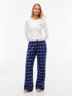 Heritage Flannel Relaxed Pyjama Bottoms — Blue 2
