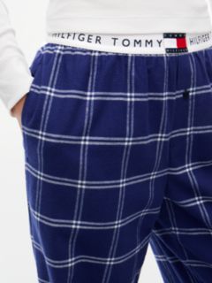 Heritage Flannel Relaxed Pyjama Bottoms — Blue 3