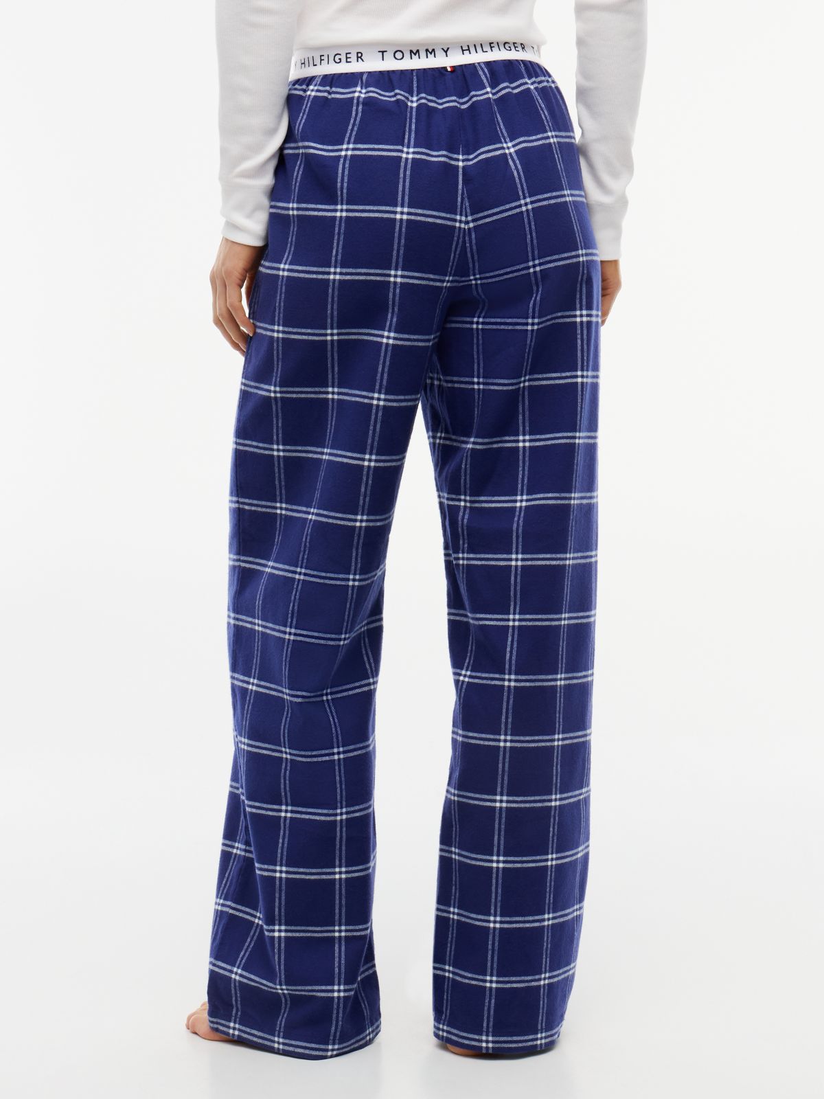 Heritage Flannel Relaxed Pyjama Bottoms — Blue