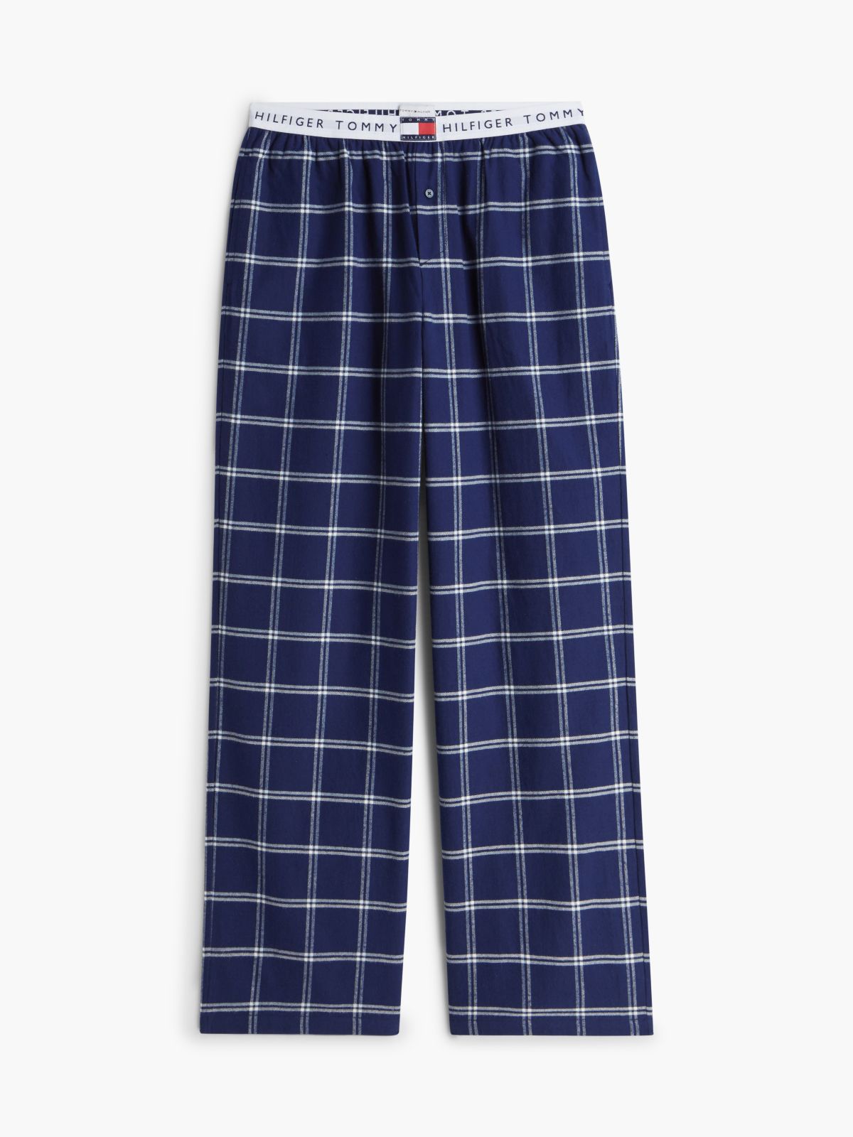 Heritage Flannel Relaxed Pyjama Bottoms — Blue