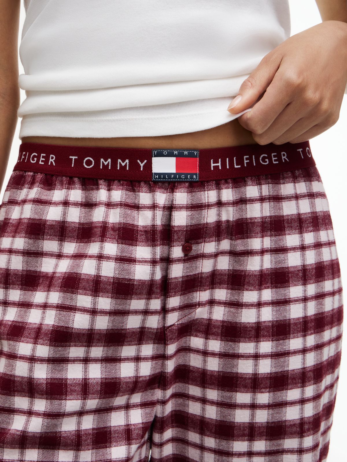 Heritage Flannel Relaxed Pyjama Bottoms — Pink