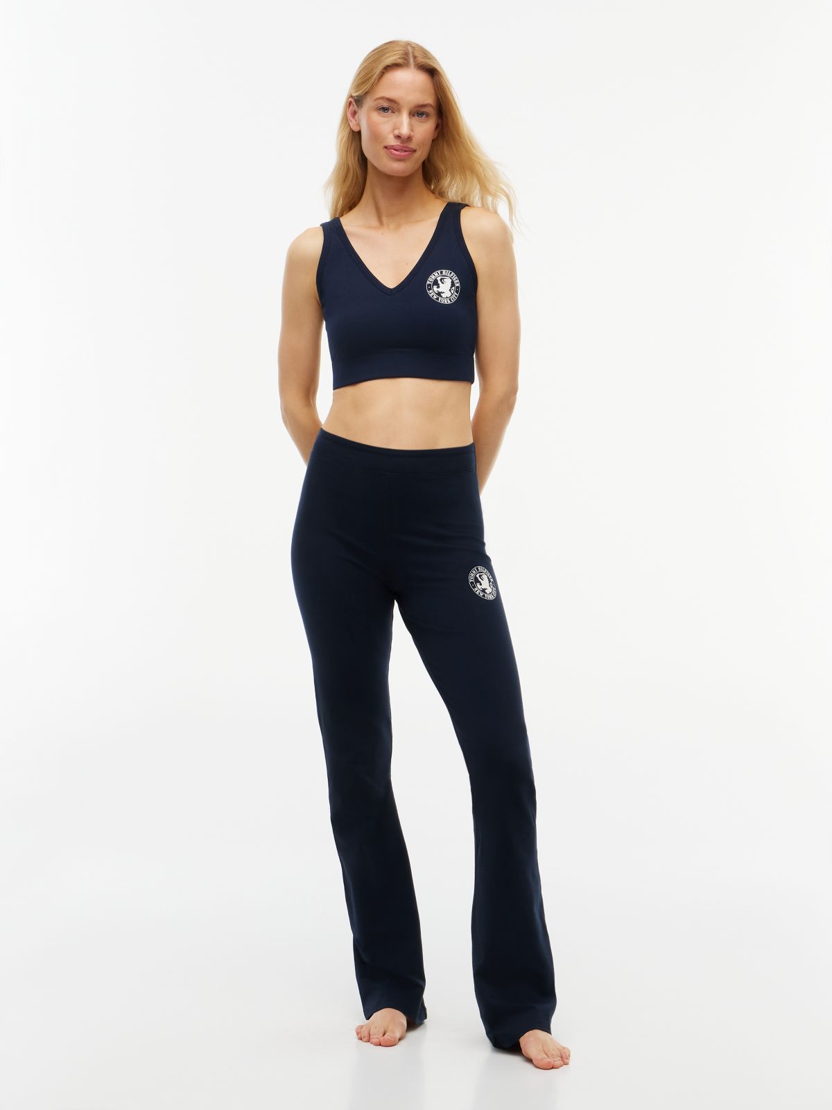 Heritage Crest Relaxed Bralette — Blue