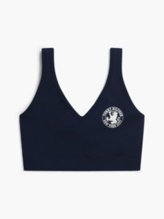Heritage Crest Relaxed Bralette — Blue 5