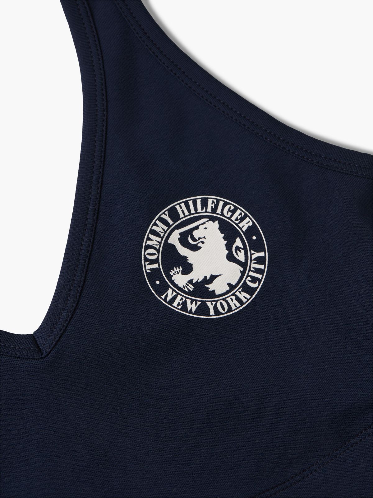 Heritage Crest Relaxed Bralette — Blue