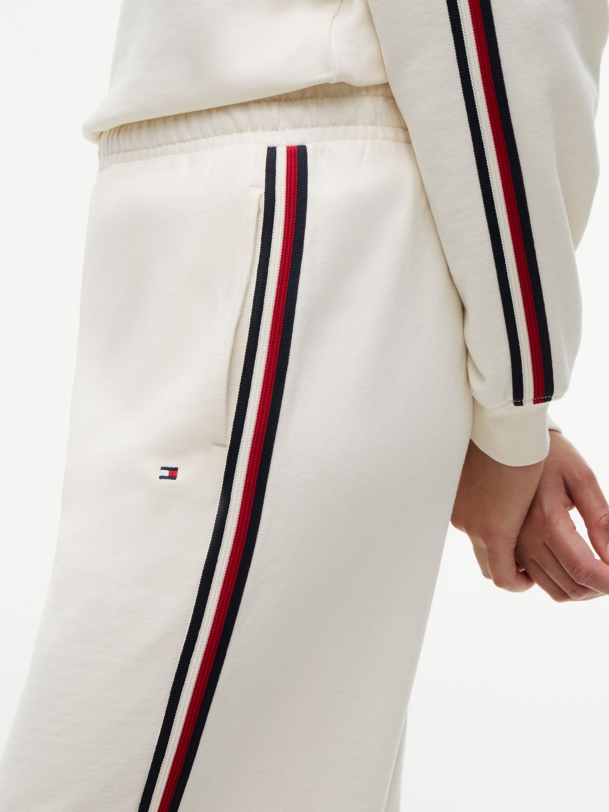 Global Stripe Wide Leg Lounge Joggers — Yellow