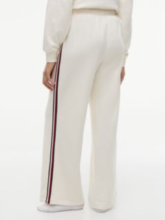 Global Stripe Wide Leg Lounge Joggers — Yellow 4