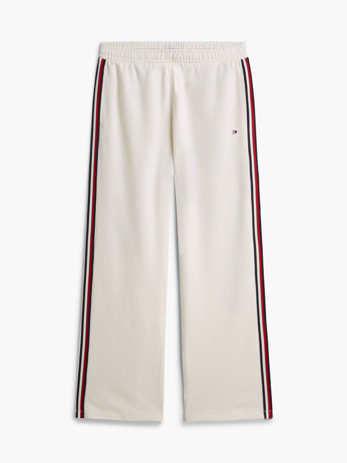 Global Stripe Wide Leg Lounge Joggers — Yellow