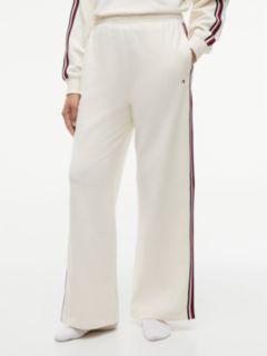 Global Stripe Wide Leg Lounge Joggers — Yellow 1