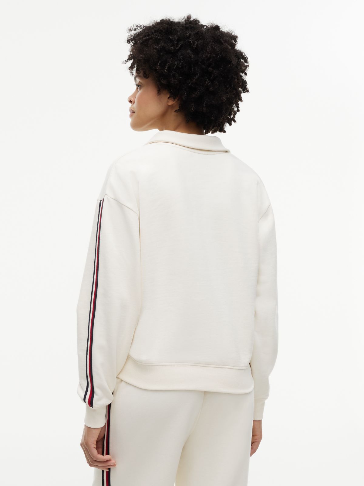 Global Stripe Relaxed Lounge Rugby Jumper — Yellow
