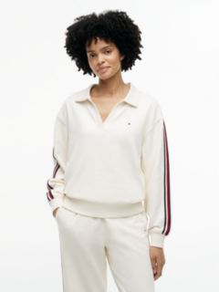 Global Stripe Relaxed Lounge Rugby Jumper — Yellow 1