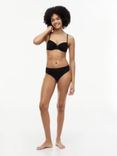 Floral Lace Thong — Black 2