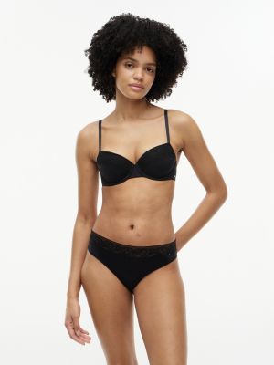 black floral lace thong for women tommy hilfiger