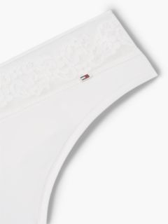 Floral Lace Thong — White 6