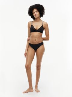 Floral Lace Briefs — Black 2