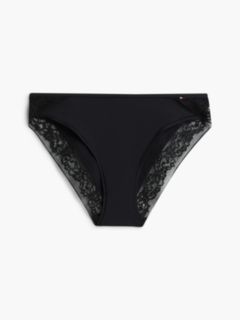 Floral Lace Briefs — Black 5