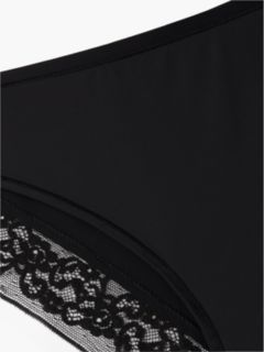 Floral Lace Briefs — Black 6