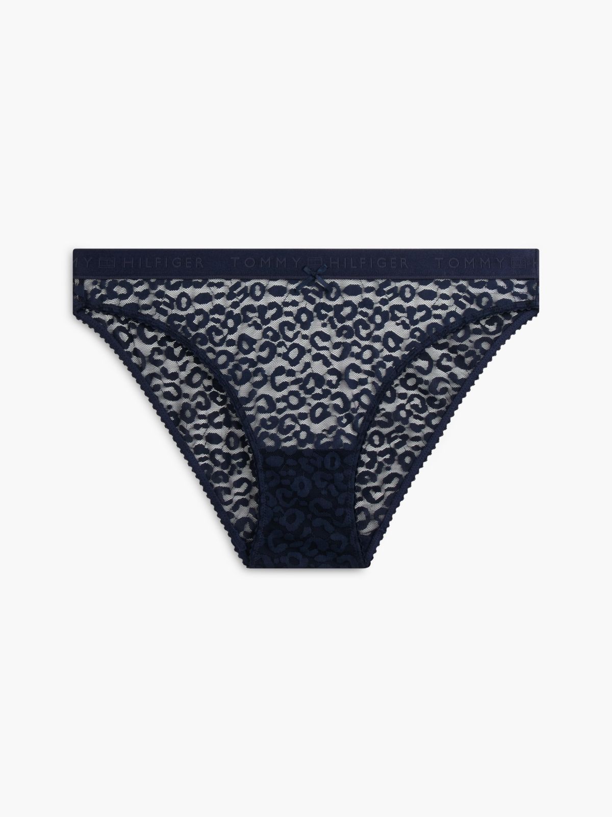Leopard Lace Briefs — Blue
