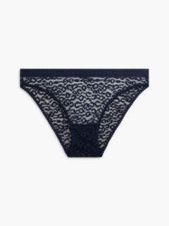 Leopard Lace Briefs — Blue 5