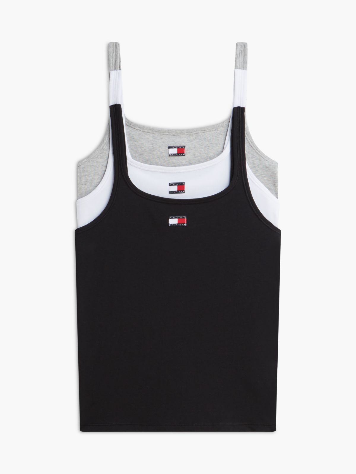 3-Pack Heritage Logo Lounge Tank Tops — White