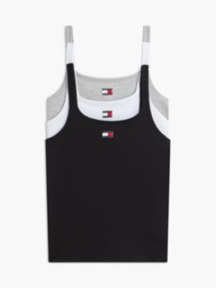 3-Pack Heritage Logo Lounge Tank Tops — White 1