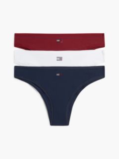 3-Pack Rhinestone Flag Brazilian Briefs Gift Box — White 1