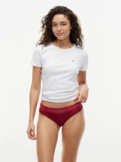 3-Pack Logo Lace Trim Briefs Gift Box — White 2