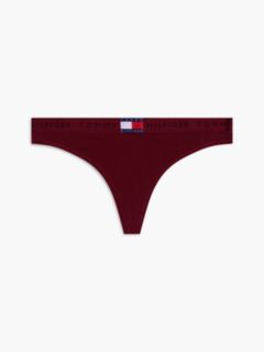 Heritage Shiny Logo Waistband Thong — Red 5