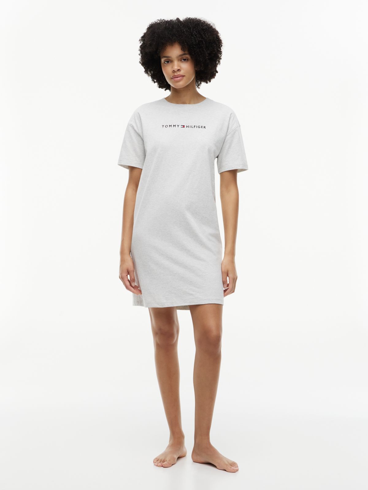 Essential Jersey T-Shirt Nightdress — Grey
